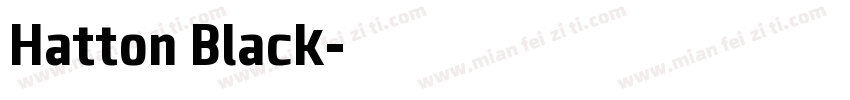 Hatton Black字体转换